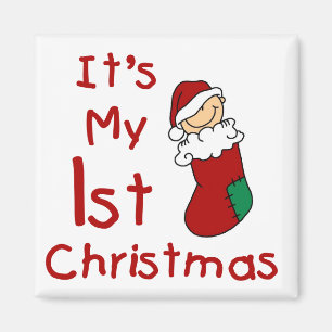 Det är mina första T-tröjor och julklappar Magnet