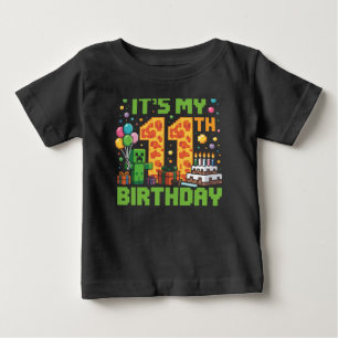 Det är mitt 11:e födelsedagsspel med pixelnummer t shirt