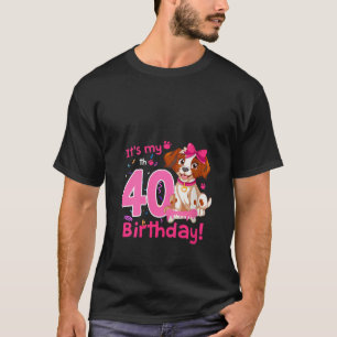 Det är mitt 40:e födelsedagstäckande Hund 40 år ga T Shirt