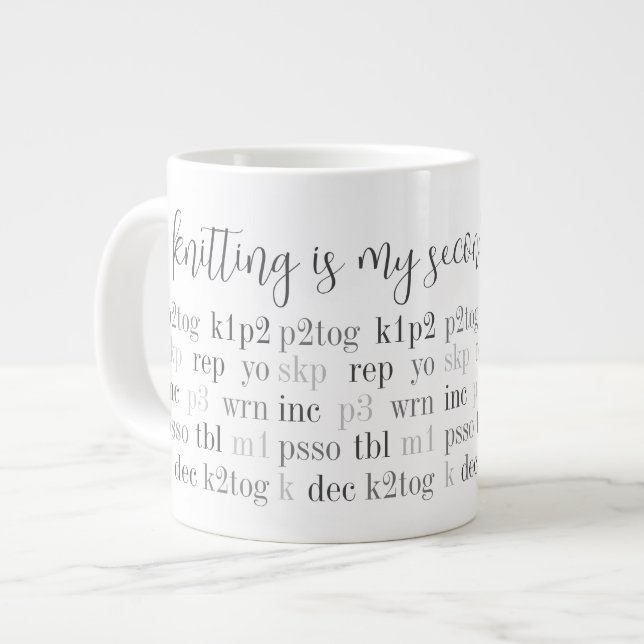 DET ÄR MITT ANDRA SPRÅK Big White Mugg Jumbo Mugg (Framsida vänster)