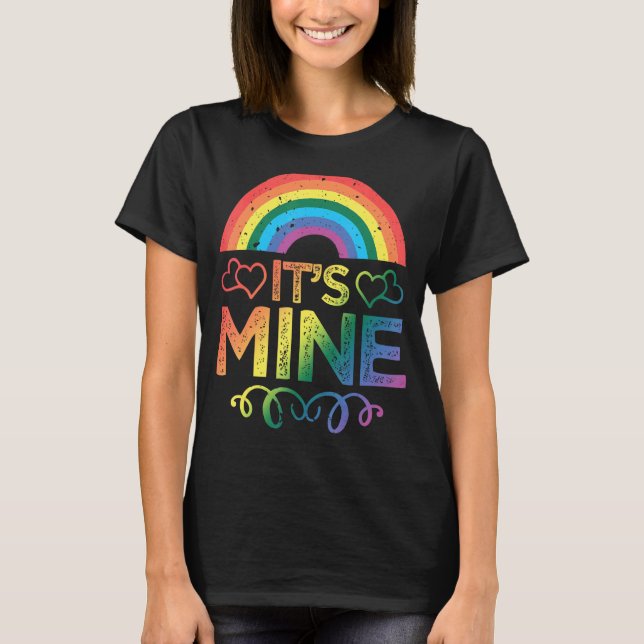 Det är mitt HBT TQ+ Gay Rainbow Pride LGBT Kärlek T Shirt (Framsida)