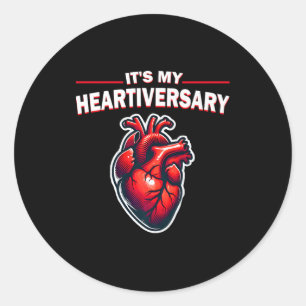 Det är mitt högtidlighållande Chd Awareness Hearts Runt Klistermärke