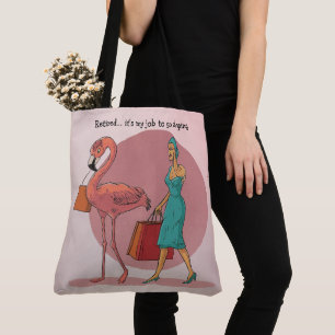 Det är mitt jobb att köpa Rosa Flamingo Tygkasse