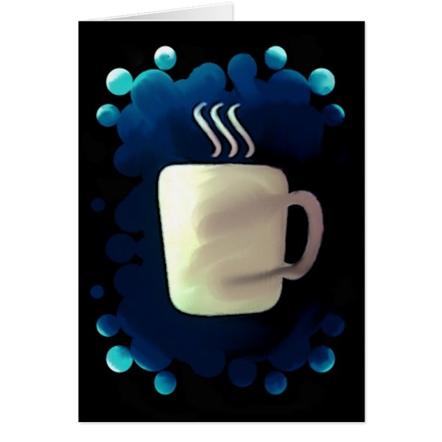 Det är mitt kaffe hälsningskort (Framsidan)