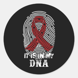 Det är mitt medvetandehöjdsstöd för Dna-sickle-Cel Runt Klistermärke