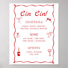 Det är Möhippa Cin Cin Pub Poster