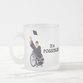 DET ÄR MÖJLIGT FROSTAD GLASMUGG