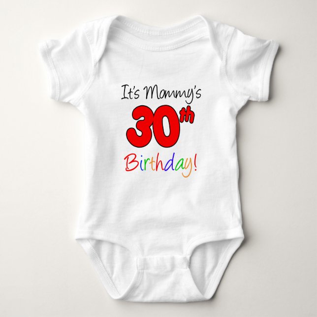 Det är mommy'sens 30års födelsedag tee (Framsida)