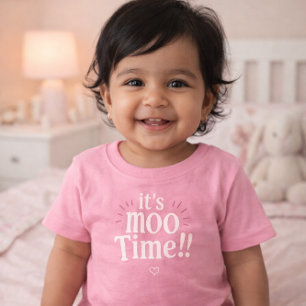 det är Moo-tid Eid Adha rolig T-shirt för småbarn