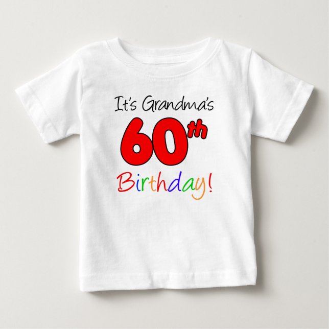 Det är mormor 60th födelsedag för barnbarn t shirt (Framsida)