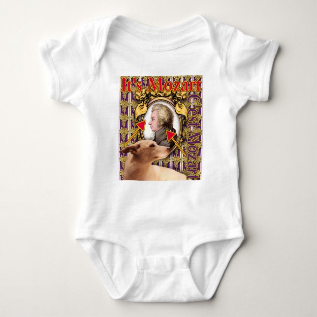 Det är Mozart Baby One-biet T Shirt (Framsida)