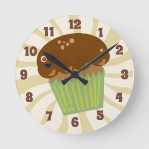 Det är muffinen Time! Rund Klocka