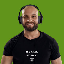 Det är Music, inte Buller motorcykel t-shirt