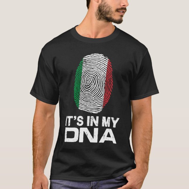 DET ÄR MY-DNA I flagga fingeravtryck på pridet Ita T Shirt (Framsida)