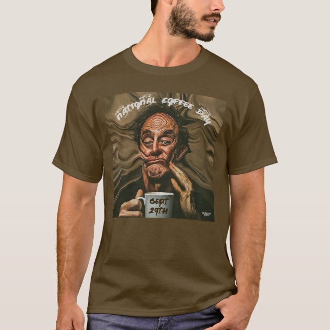 Det är nationalkaffets dag T-Shirt (Framsida)
