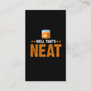 Det är Neat Bourbon Whiskey Drinker Visitkort