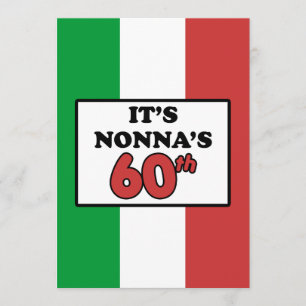 Det är Nonnas inbjudan för flagga för 60th
