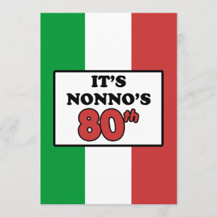 Det är Nonnos inbjudan för flagga för 80th