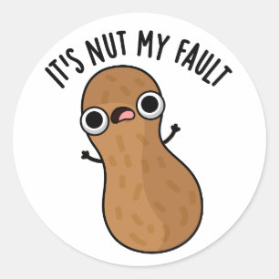 Det är Nöt mitt fel, Peanut Pun Runt Klistermärke