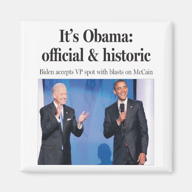 Det är Obama: Officiell och Historik Magnet (Framsidan)