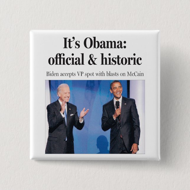 Det är Obama: Officiellt och historiskt knäppas Knapp (Framsida)