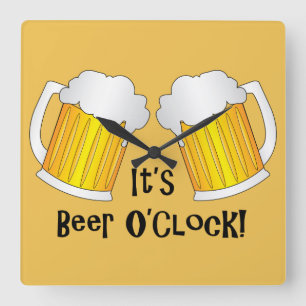 Det är O'Clock Time-klocka Fyrkantig Klocka