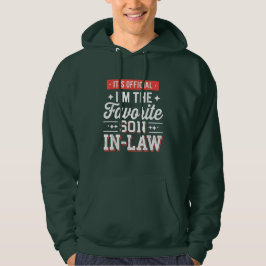 Det är officiell att jag är den bästa svärson hoodie
