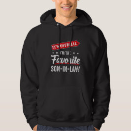 Det är officiell att jag är den bästa svärson hoodie