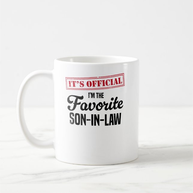 Det är officiell att jag är den bästa svärson kaffemugg (Vänster)