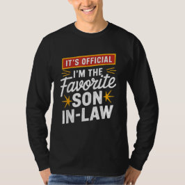 Det är officiell att jag är den bästa svärson t shirt