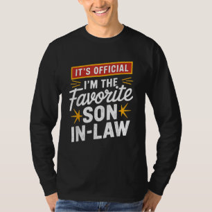Det är officiell att jag är den bästa svärson t shirt
