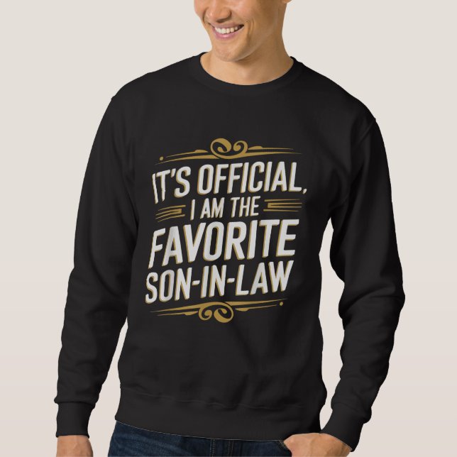 Det är Officiell att jag är den favoritsonen i Lag Lång Ärmad Tröja (Framsida)