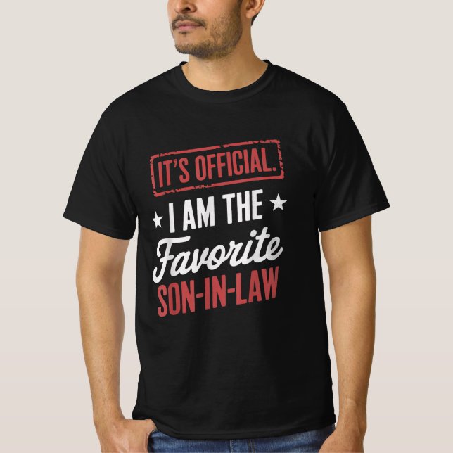 Det är Officiell att jag är den favoritsvärson T Shirt (Framsida)