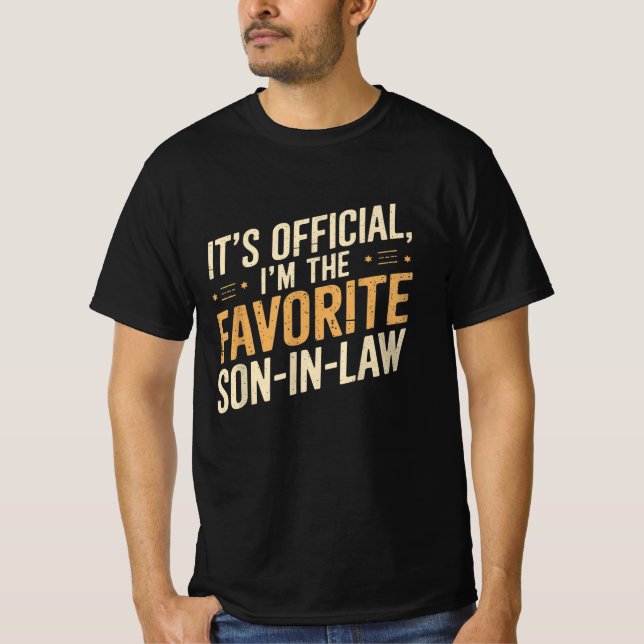Det är Officiell att jag är favoritson-in-Law T Shirt (Framsida)