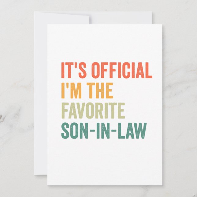 Det är Officiell att jag är favoritsonen i juridik Julkort (Framsida)