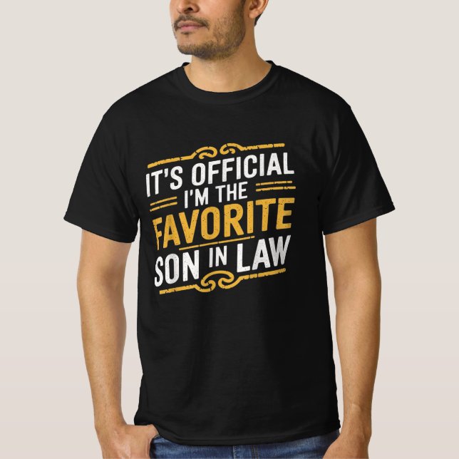 Det är Officiell att jag är favoritsonen-in-Law-fo T Shirt (Framsida)