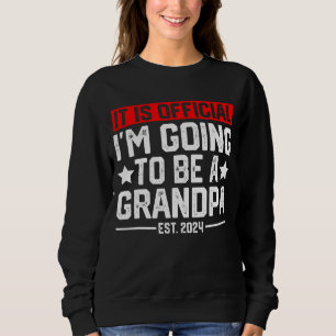 Det är Officiell att jag blir farfar 2024 ny T Shirt
