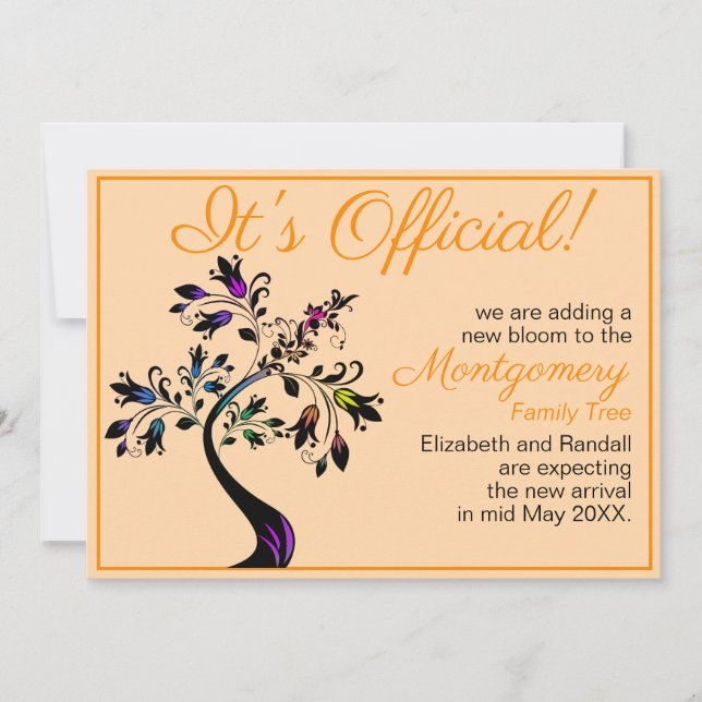 Det är Officiell att vi förväntar oss Blommar Träd Meddelande (Framsida)