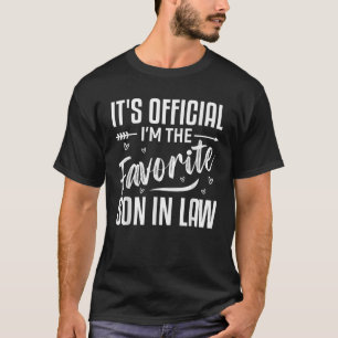 Det är Officiell I's Favorite Son-in-Law Funny T Shirt