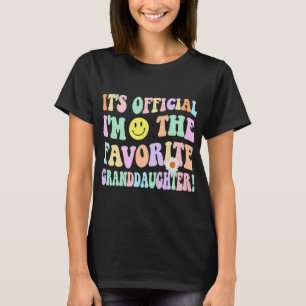 Det är officiellt jag är den favoritbarnbarnet t shirt