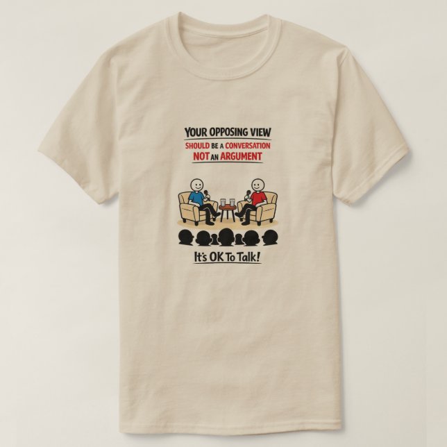 Det är OK att prata (13) T Shirt (Design framsida)