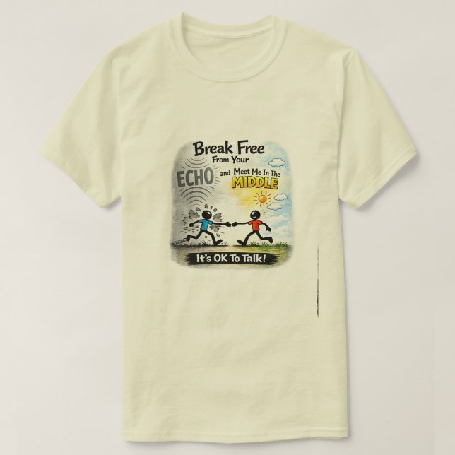 Det är OK att prata (16) T Shirt (Design framsida)