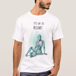 Det är OK att starta om Cyber Aesthetic Herr t-shi T Shirt