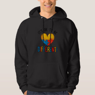 Det är ok att vara annorlunda Autism Autism Accept Hoodie