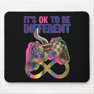 Det är OK att vara annorlunda Autism Gaming Medvet Musmatta