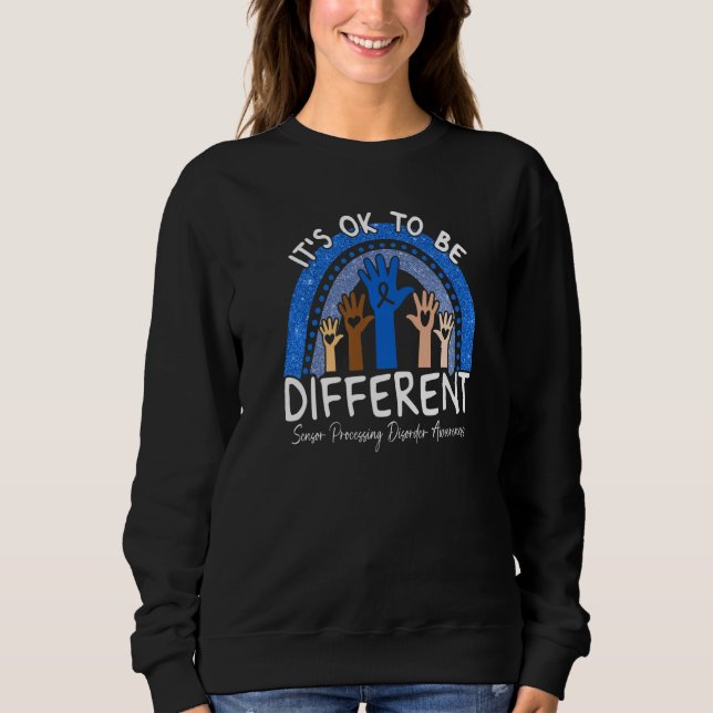 Det är ok att vara annorlunda Sensorisk bearbetnin T Shirt (Framsida)