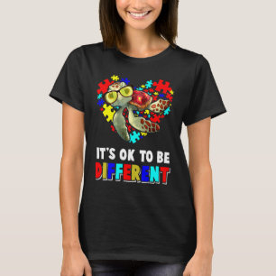 Det är ok att vara annorlunda Sköldpadda Autism Ac T Shirt