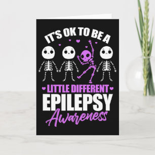 Det är ok att vara lite annorlunda Epilepsi Medvet Kort
