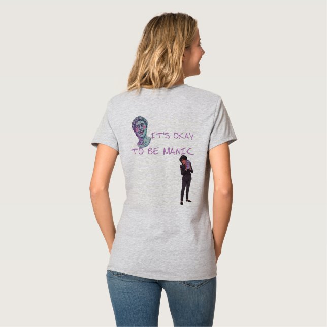 DET ÄR OK ATT VARA MANISK T SHIRT (Hel baksida)