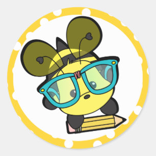 Det är okej att BEE är en Smarty! Runt Klistermärke